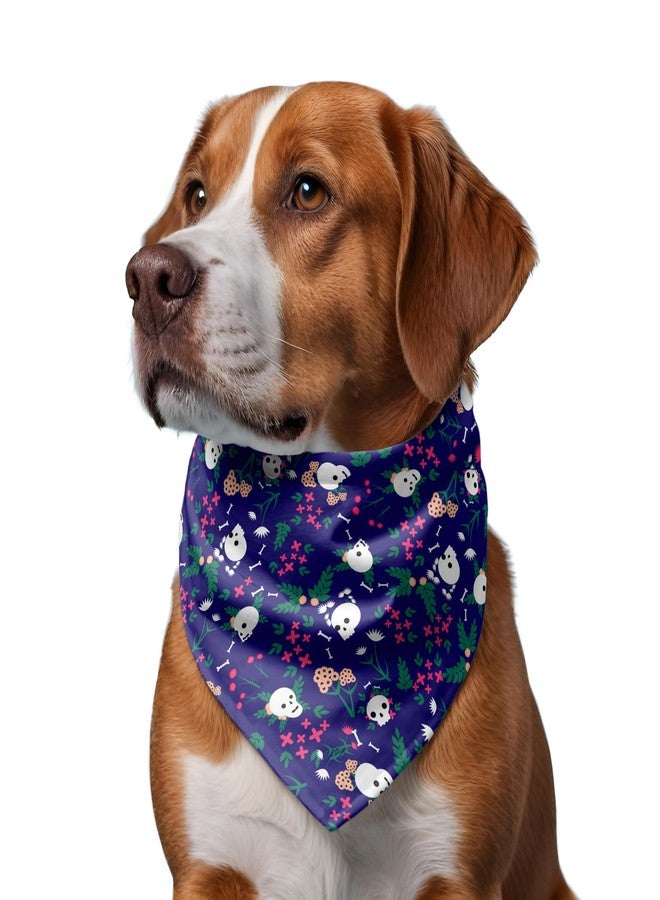 W Brings Skulls are Bad Ass Bandana/Scarf | This Stunning Gorgeous Design Dog Bandana Scarf is Perfect Styling Accessory for Dogs Large, Medium & Small. One Size Fits All. - Image 4